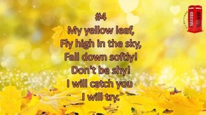 Autumn's poems, poems about autumn. Стихи про осень на английском языке