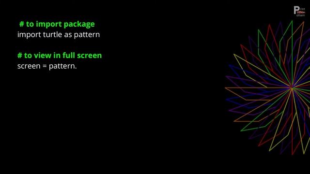 How to Print Patterns in Python using turtle module | Python Project 1f - with source code explaine
