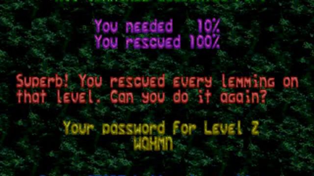 Lemmings [demo play] смотреть онлайн
