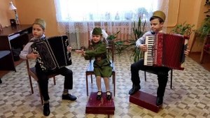 "Катюша". Баян, аккордеон и ложки. г. Рославль