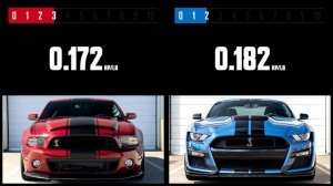 Ford Mustang Shelby GT500 S197 vs S550 | Car Spec Comparison | 4enthusiasts