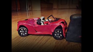 Краш тест tesla roadster Илона Маска из пластилина, crash test