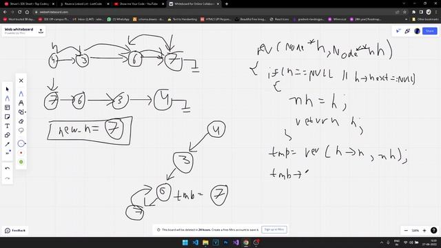 Reverse Linked List (Recursive) смотреть онлайн
