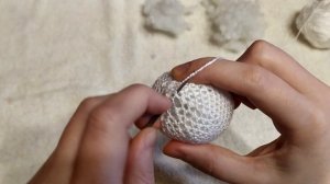 Снежок! Шар крючком. Амигуруми. Мастер класс. Вязание. Вяжем вместе. Уроки крючком.