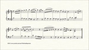 Bach, Minuet in G minor, BWV Anh 115, Harpsichord