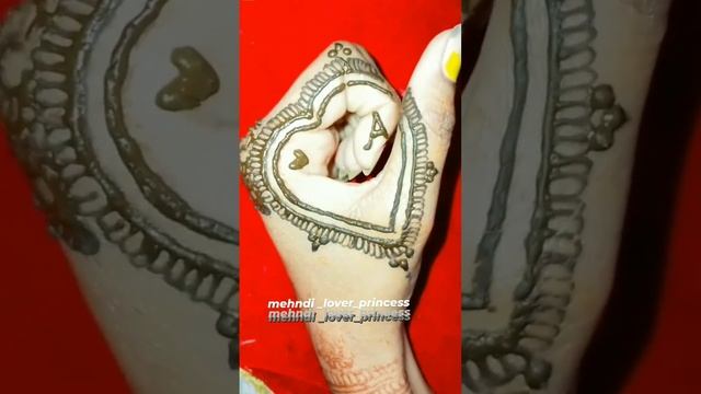 A❤️ heart mehndi design ??#short #video