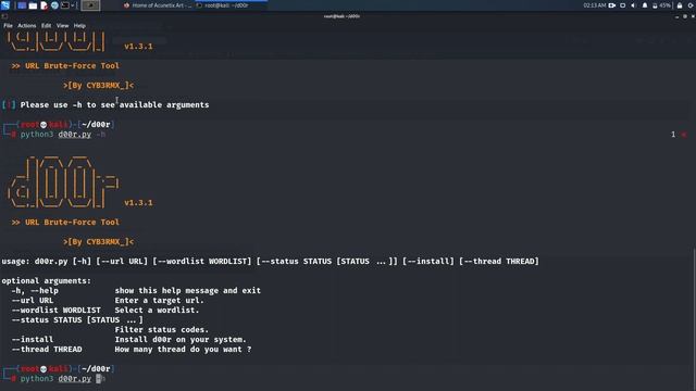 D00r | Directory Brute-Forcer tool for kali linux! смотреть онлайн