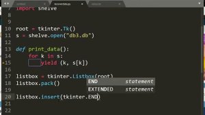 Python, database with shelve (3)