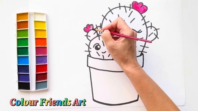 How To Draw A Cactus | Easy Drawing For Kids