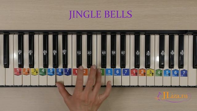 Jingle bells. Как играть на пианино. Ноты цифрами
