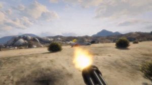 GTA V - Перестрелка с копами, Эпик в Сэнди-Шорс