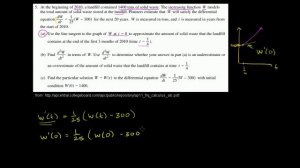 2011 Calculus AB free response #5a | AP Calculus AB | Khan Academy