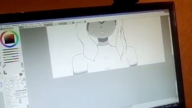 Ресую на компьютере в программе " Point tool sai" (1 часть) смотреть онлайн