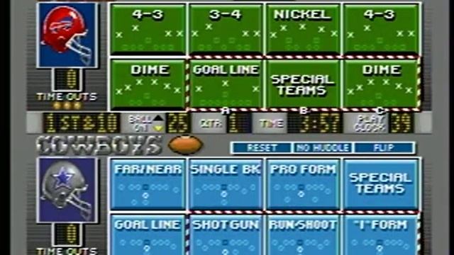 madden 94 sega genesis bills vs cowboys snow game смотреть онлайн