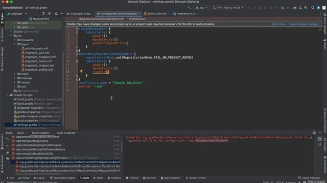 How to fix Android Studio error - app:debugRuntimeClasspath