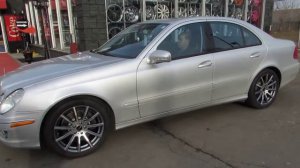 HILLYARD RIM LIONS 2009 MERCEDES E350 4 MATIC ON 18 INCH RIMS&TIRES