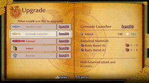 How to Upgrade and how to see Required Upgrade Materials in FUGA Melodies of Steel 2