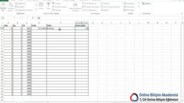 Excel'de Stok Takip Listesi Yapmak (Excel stok takibi)- 052.video | Ömer BAĞCI смотреть онлайн
