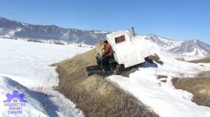 Самодельный гусенично-колесный вездеход Скат-2. Сделан на 6 бурановских гусеницах