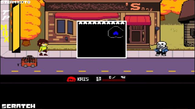 Scratch|UPDATED: deltarune: sans fight|Deltarune Fan Game|Steam100TB|inf Hp смотреть онлайн