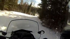 Skidoo ride to my fishing hole