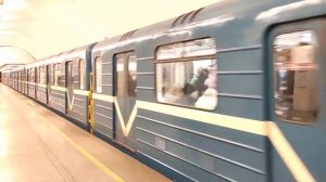 Электропоезд метро 81-540.1/541.1(№10221 - №10222),ст. Технологический Институт, г.СПб, 30.12.2021г