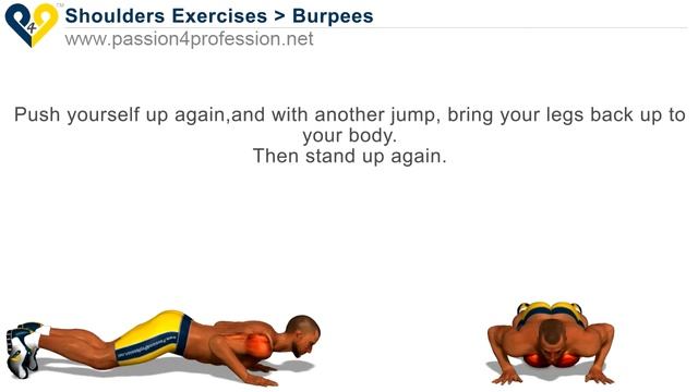 Квадрицепсы (четырехглавые мышцы бедра) - Burpees смотреть онлайн