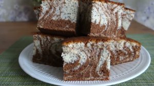 ПИРОГ ЗЕБРА ПЫШНЫЙ ПИРОГ ОЧЕНЬ ВКУСНЫЙ МАКОВЫЙ ПИРОГ