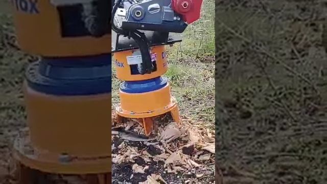 ГРИНДЕР / ИЗМЕЛЬЧИТЕЛЬ ПНЕЙ / СВЕРЛИЛКА DIPPERFOX SC600 на МИНИПОГРУЗЧИКЕ Takeuchi