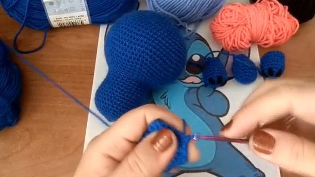 Подробный МК// Вязаная игрушка Стич. Часть 3. смотреть онлайн