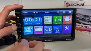 Обзор на 2din магнитолу BOS-MINI GRS-7631PS