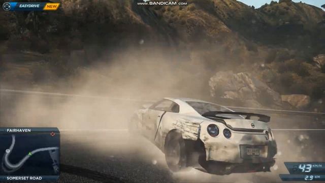 NISSAN GT-R IN NFS MOST WANTED смотреть онлайн