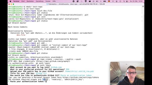 Create GIT Remote Repository from your local Files on the Linux Commandline смотреть онлайн