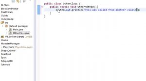 Beginner Java - Other Class Method Calling - Lesson 16