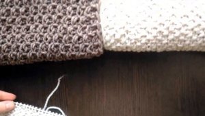 Жемчужный узор(Рис, Путанка). Как вязать мелкий и крупный жемчужный узор