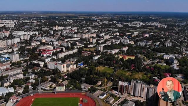 Місто Житомир, річка Тетерів. Аерозйомка, висота 214 м. смотреть онлайн