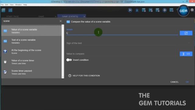 How to create player lives : GDevelop 5