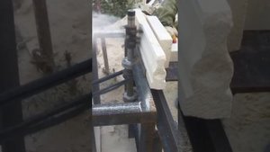 Как изготавливают карниз из дагестанского камня.