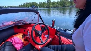 Лодка ПВХ Skat 390 + мотор Kondor 9.9 4t первый выход на воду .