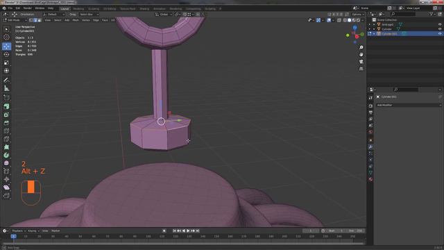 Моделирование клетки в Блендере.Modeling of a birdcage in a Blender.Unwrap.Substance Painter.Render смотреть онлайн