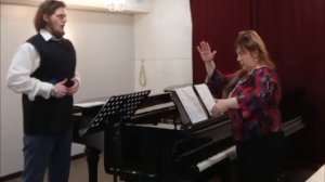 Фрагмент мастер-класса /бас Иван Змиёв/ работа над арией Феррандо /педагог Елена Корнелиссе -Сысоев
