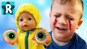 Bad Baby ЗЛАЯ КУКЛА Беби Бон Украла Глаза Ромы! Evil Doll Baby Born STOLE Bad Baby Eyes