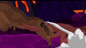 (Cartoon movie) Jurassic World : Battle of Hybrid Dinosaurs / Combined version(part7~14)