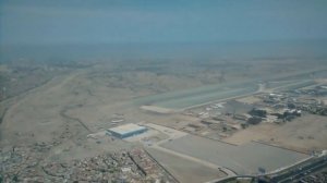 Flying over the Jorge Chavez International Airport on a Mi 171-sh , Lima, Perú