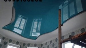 Натяжной потолок синий цвет 0559100202 город Ош