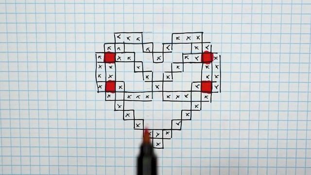 Handmade Pixel Art - How to draw a spiderman heart #pixelart смотреть онлайн
