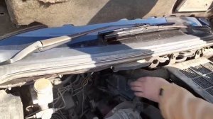 Заменил двигатель на Митсубиси Делика 4м40 2.8на более мощный.от Митсубиси Паджеро 3.2   4м41