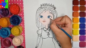 Царевны Соня из мультика. Раскраска для детей