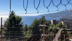 Развлечения для детей в Интуристе. Веревочный парк. Ялта.