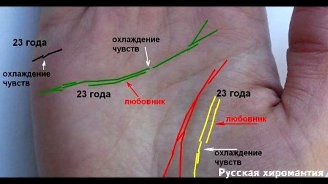 Линии влияния - хиромантия